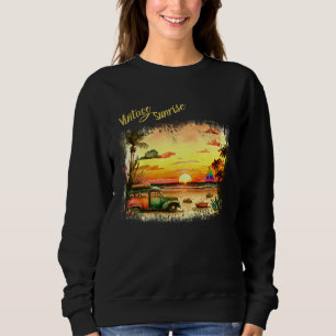 Beautiful Vintage Summer Island Sunrise Sweatshirt