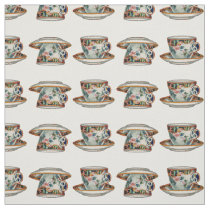 Beautiful Vintage Teacups Fabric