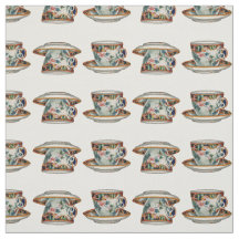 Beautiful Vintage Teacups Fabric