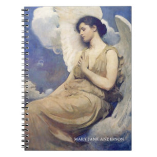 Beautiful Vintage Winged Figure Angel Notebook