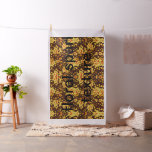 Beautiful vintage yellow flowers   fabric