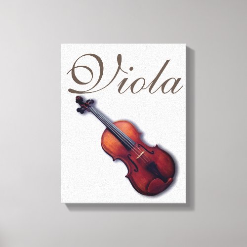 Beautiful Viola on Canvas