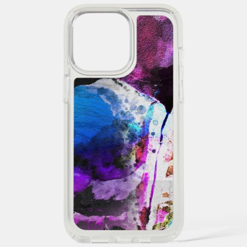Beautiful Violet and Pink Floral Abstract iPhone 15 Pro Max Case