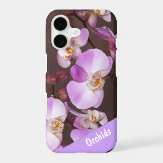 Beautiful Violet and White Orchid Close-Up Photo iPhone 17 Case