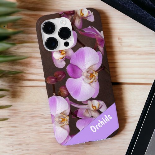 Beautiful Violet and White Orchid Close_Up Photo Case_Mate iPhone 14 Pro Max Case