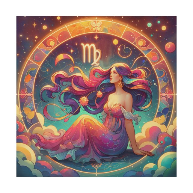Beautiful Virgo Woman | Horoscope Art (Front)