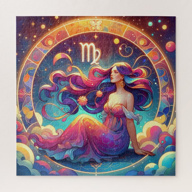 Beautiful Virgo Woman | Horoscope Art Jigsaw Puzzle (Vertical)