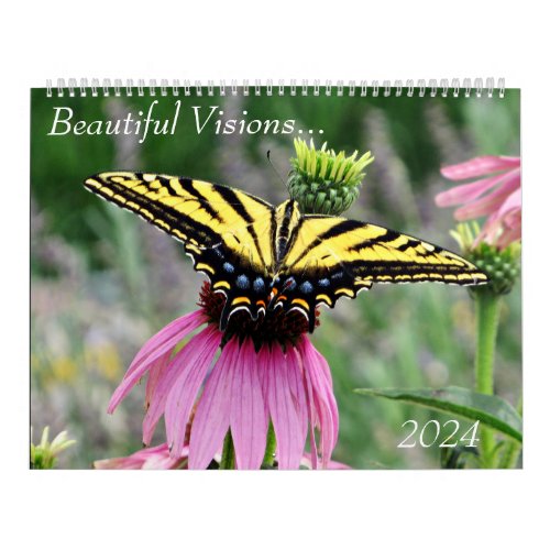 Beautiful Visions Large Wall Calendar 2024