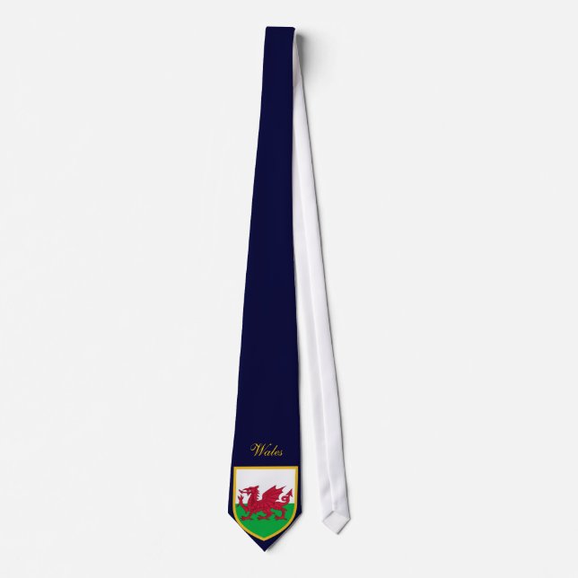 Beautiful Wales Flag Neck Tie (Front)