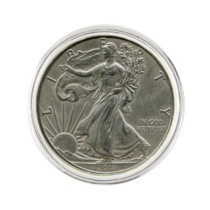 Beautiful Walking Liberty Silver Dollar Lapel Pin
