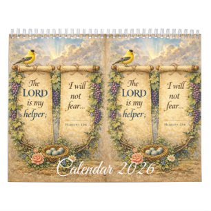 Beautiful Wall Calendar with Scripture