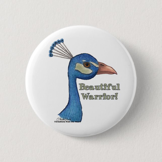 Beautiful Warrior Button (Front)