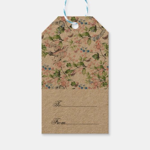 Beautiful water colorhand painted nature scenet gift tags