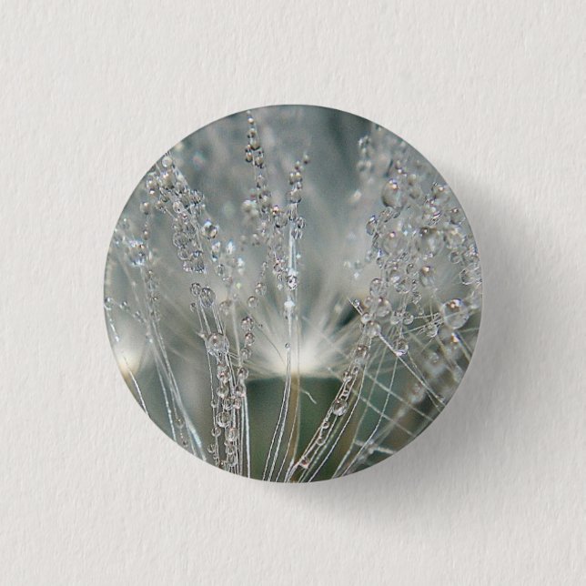 Beautiful water droplets button (Front)
