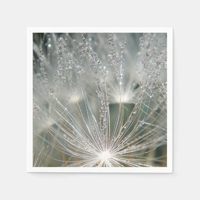 Beautiful water droplets napkins (Front)