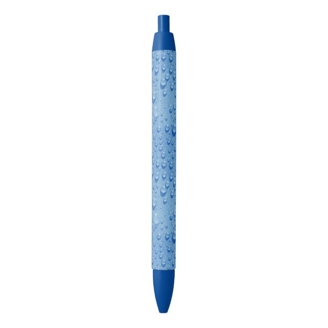 Beautiful Water Drops Modern Elegant Template Pen (Front Vertical)