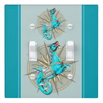 Beautiful Water Horse (Double Toggle) Light Switch Cover