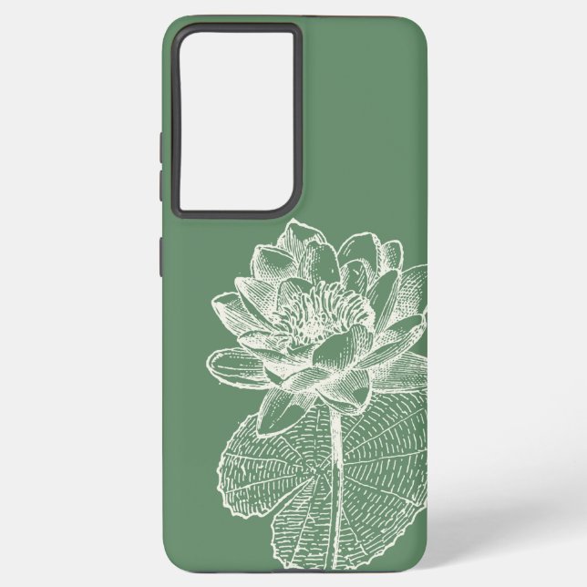 Beautiful Water lilies Flower Design Samsung Galaxy Case (Back)