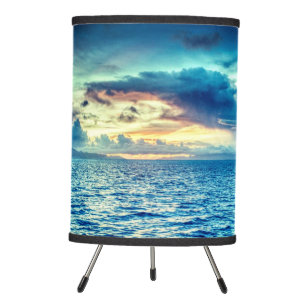 Beautiful Water & Sunset  Tripod Lamp