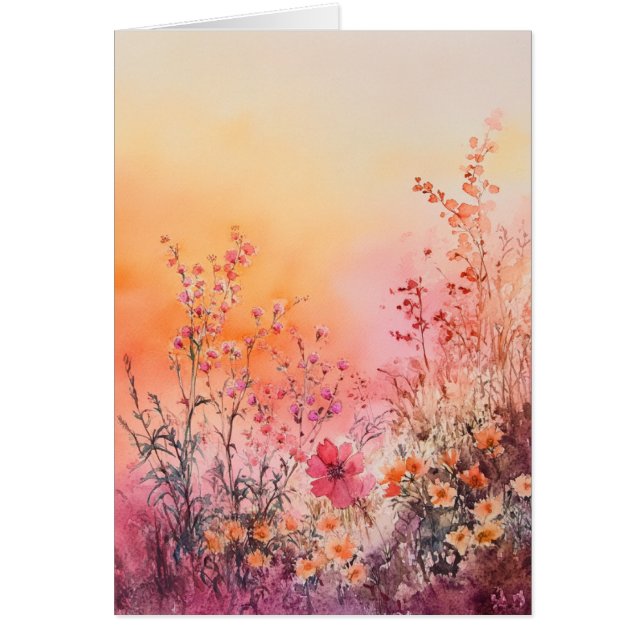 Beautiful Watercolor All Occasion Notecards Cards (Front)