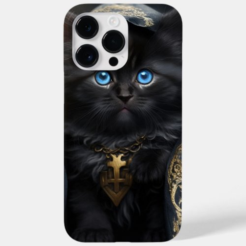 BEAUTIFUL WATERCOLOR BLACK CAT WITH GOLD VEIL Case_Mate iPhone 14 PRO MAX CASE