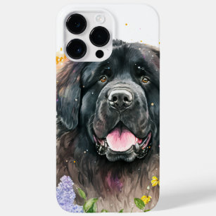 BEAUTIFUL WATERCOLOR BLACK NEWFOUNDLAND DOG Case-Mate iPhone 14 PRO MAX CASE