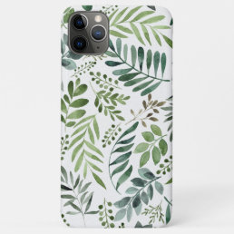 Beautiful Watercolor Botanical Leaves iPhone 11 Pro Max Case