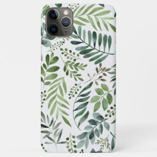 Beautiful Watercolor Botanical Leaves iPhone 11 Pro Max Case
