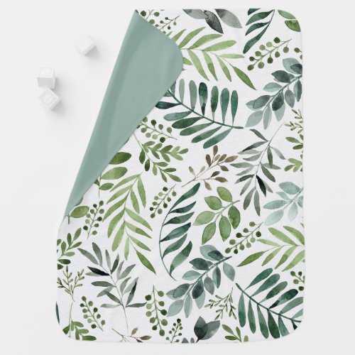 Beautiful Watercolor Botanical Leaves Pattern 