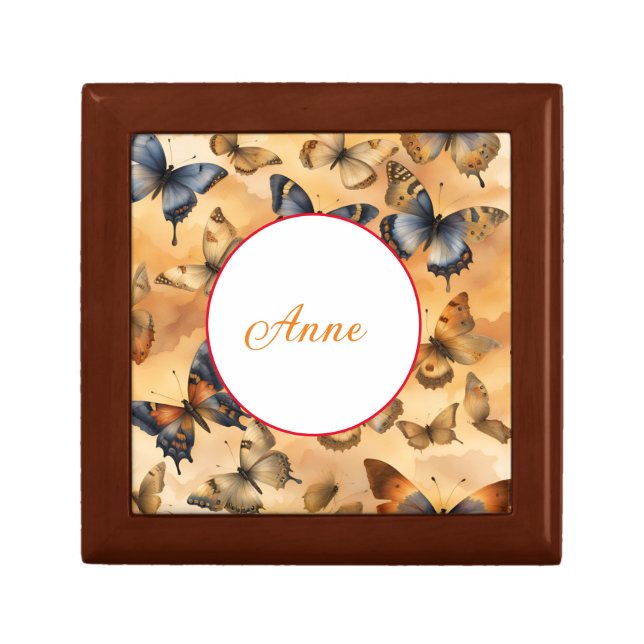 Beautiful Watercolor Butterflies  Gift Box (Front)