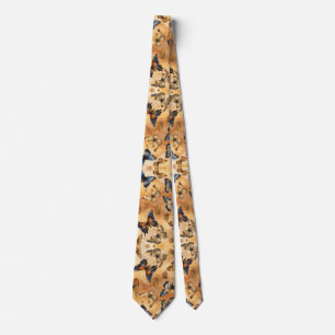 Beautiful Watercolor Butterflies Neck Tie