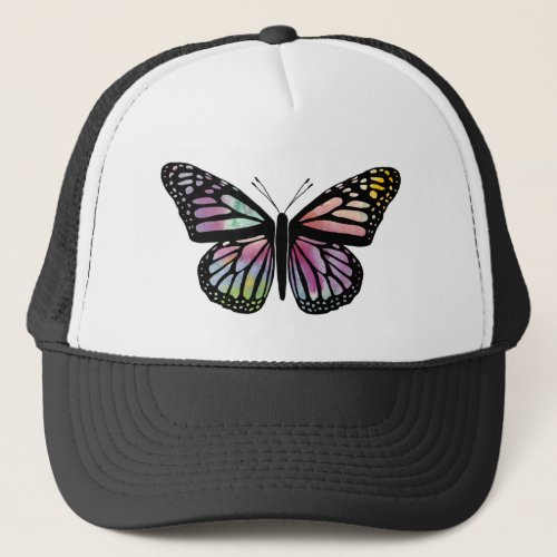 Beautiful Watercolor Butterfly Art Monarch Trucker Hat