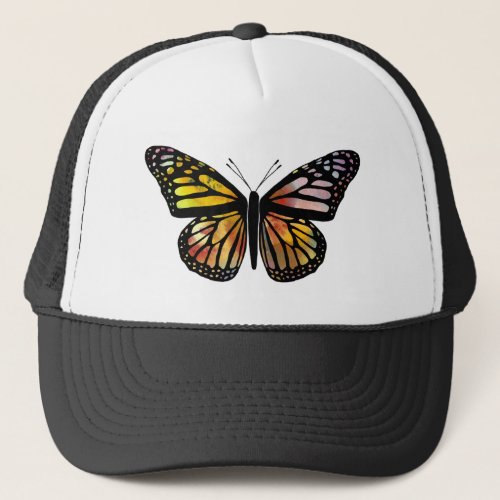 Beautiful Watercolor Butterfly Art Monarch Trucker Hat