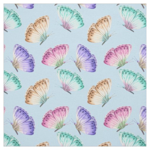 Beautiful Watercolor Butterfly Pattern Fabric
