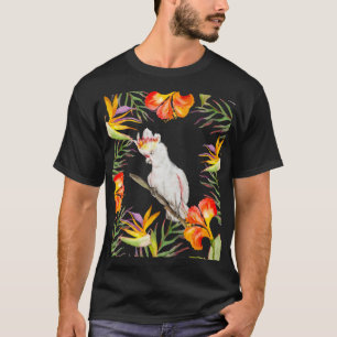  Beautiful watercolor cacatau parrot hand drawing T-Shirt