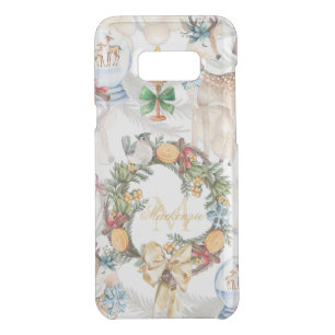 Beautiful Watercolor Deer Christmas Family Name Uncommon Samsung Galaxy S8+ Case