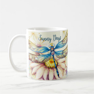 Beautiful Watercolor Dragonfly, Coffee Mug