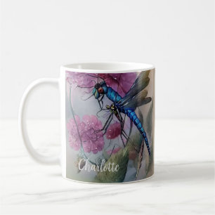 Beautiful Watercolor Dragonfly,  Coffee Mug