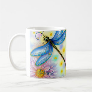 Beautiful Watercolor Dragonfly,  Coffee Mug
