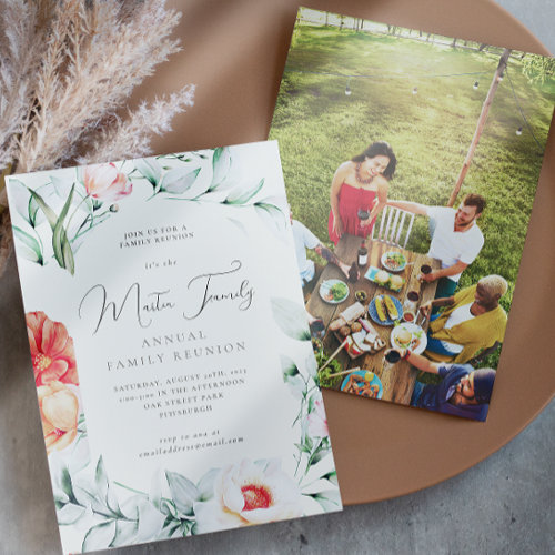 Beautiful Watercolor Family Reunion Photo