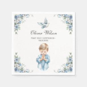 Beautiful Watercolor First Holy Communion Napkins