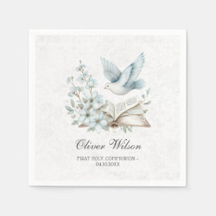 Beautiful Watercolor First Holy Communion  Napkins