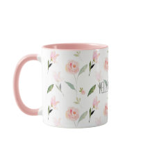 Beautiful Watercolor Floral Blush Pink