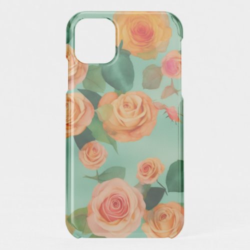 Beautiful watercolor floral design Boho_inspired  iPhone 11 Case