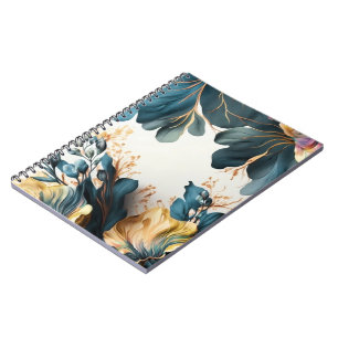 Beautiful watercolor floral notebook