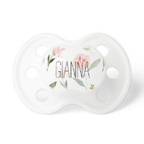 Beautiful Watercolor Floral Pacifier Beautiful Watercolor Floral Pacifier