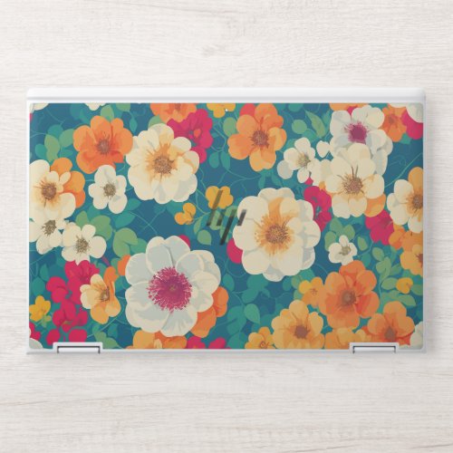 Beautiful Watercolor Flower Art Background HP Laptop Skin