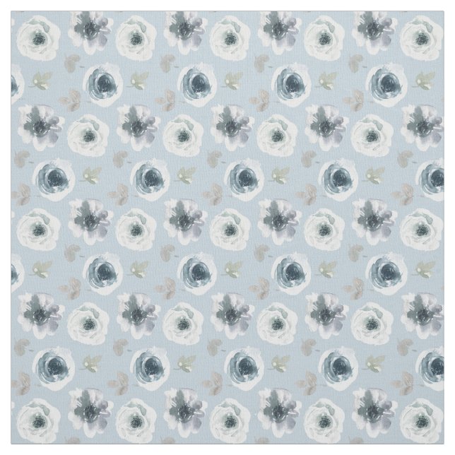 Beautiful Watercolor Flowers Fabric (Swatch)