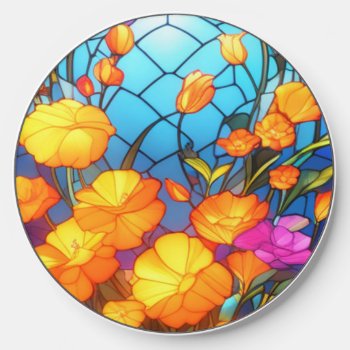 Beautiful Watercolor Flowers  Wireless Charger by AutumnRoseMDS at Zazzle