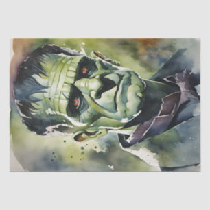 Beautiful: Watercolor Frankenstein Decoupage  Tissue Paper